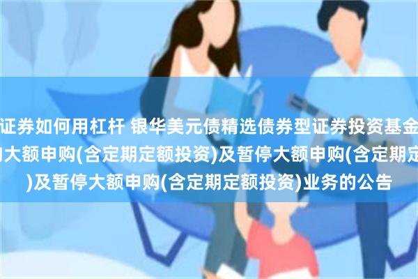 证券如何用杠杆 银华美元债精选债券型证券投资基金(QDII)恢复直销机构大额申购(含定期定额投资)及暂停大额申购(含定期定额投资)业务的公告