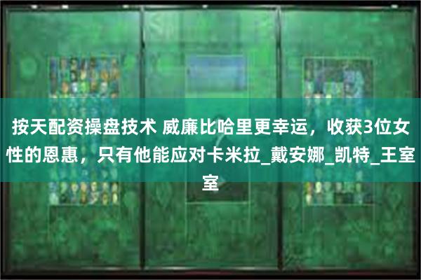 按天配资操盘技术 威廉比哈里更幸运，收获3位女性的恩惠，只有他能应对卡米拉_戴安娜_凯特_王室