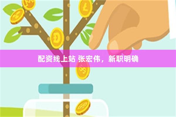 配资线上站 张宏伟，新职明确
