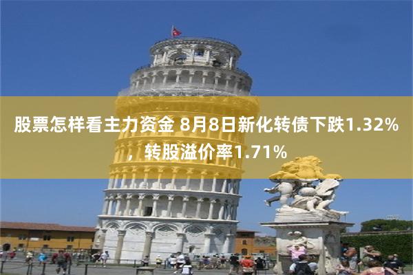 股票怎样看主力资金 8月8日新化转债下跌1.32%，转股溢价率1.71%